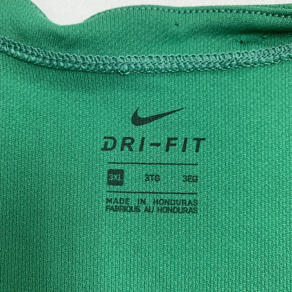Nike Basketball Jersey Shirt Womens XXXL 3XL Green Sleeveless V Neck Lightweight